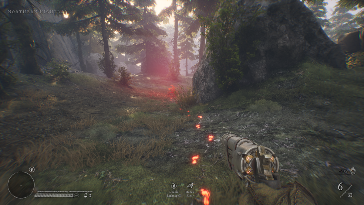 Should you follow the red footprints in Witchfire?