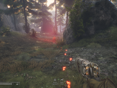 Should you follow the red footprints in Witchfire?