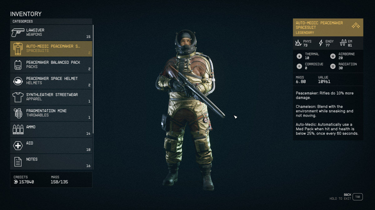 How to get Peacemaker armor and weapon in Starfield