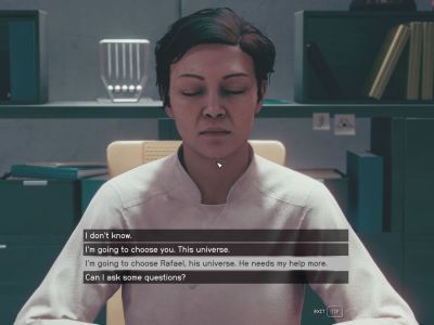 Starfield Dr. Patel Or Rafael Decision Entangled Mission