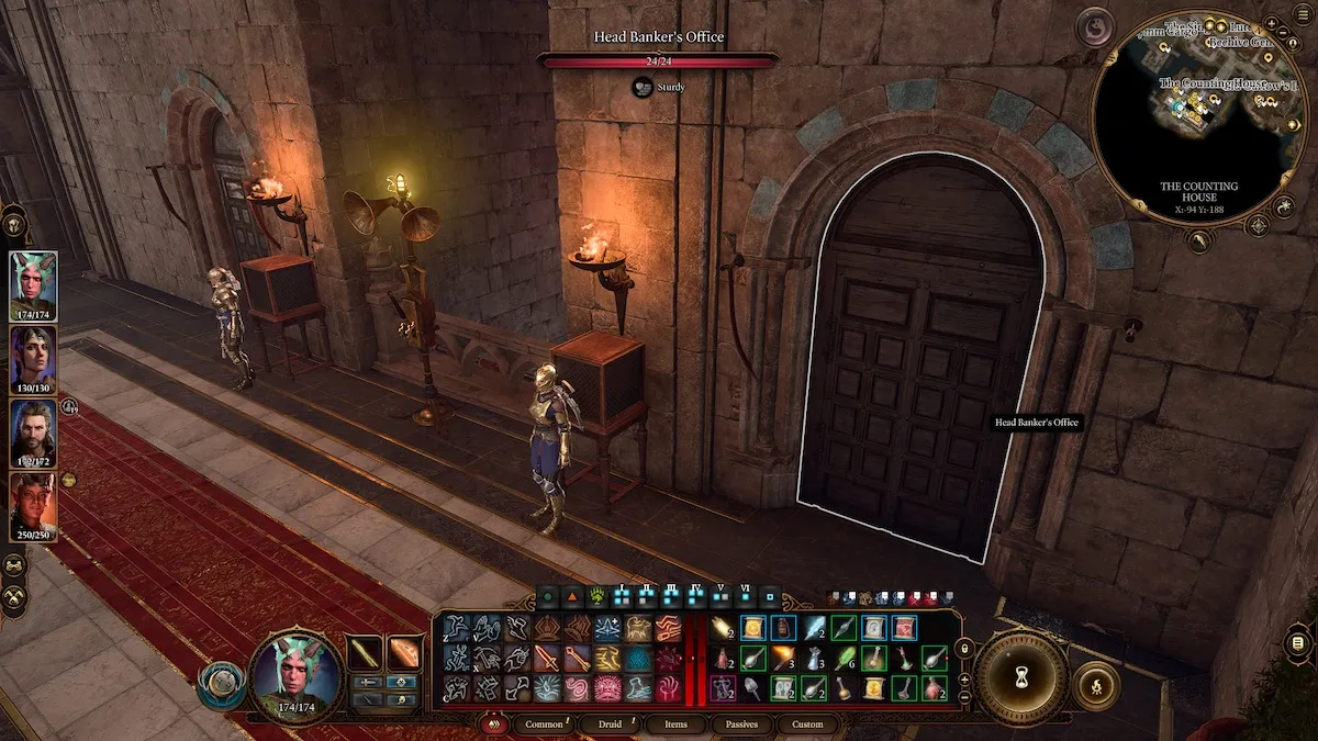 Baldurs Gate 3 How To Open The Vault Door In The Counting House Office