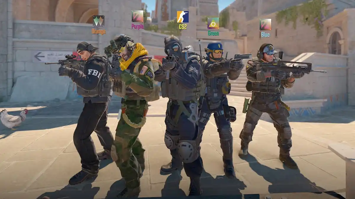 Counter Strike 2 Operators In Lobby With Weapons Ready To Play