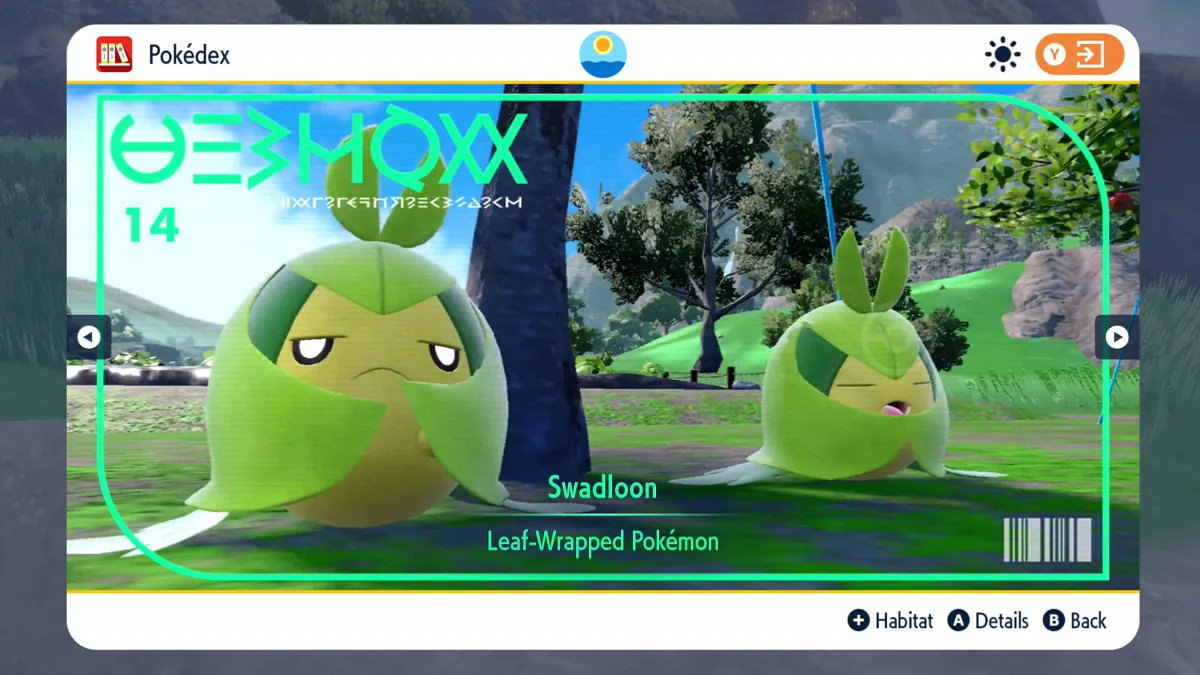 Pokemon Scarlet And Violet Swadloon Feature
