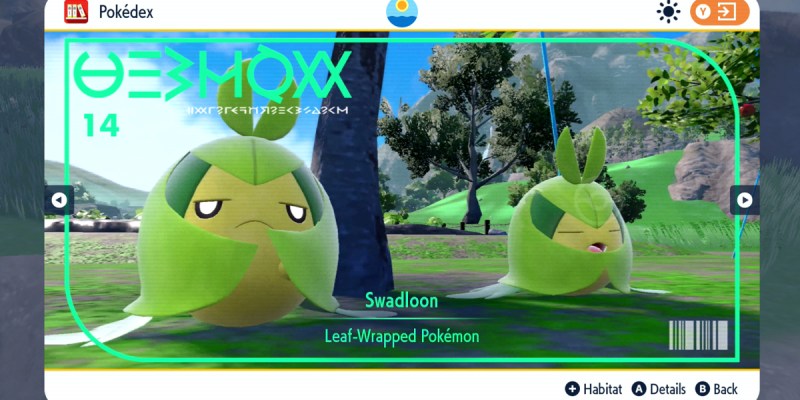 Pokemon Scarlet And Violet Swadloon Feature