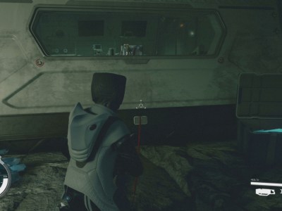 Starfield Abandoned Asteroid Mine Following Red Cable To Computer