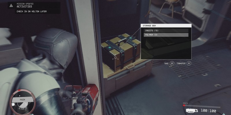 Starfield Polymer Found In Crate On Ship