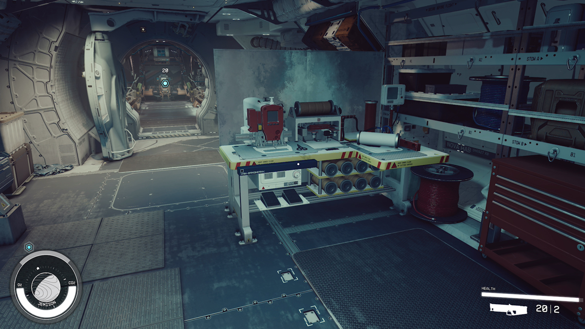 Starfield Spacesuit Workbench