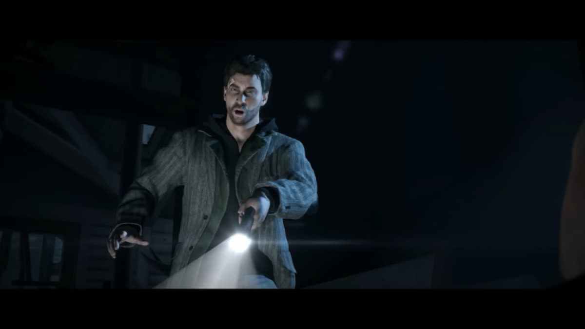 Alan Wake Remastered Flashlight Scared Guy