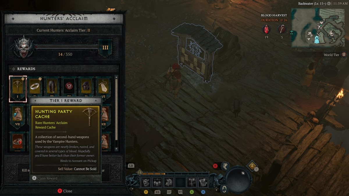 Все охотники получают награды на доске второго сезона Diablo 4