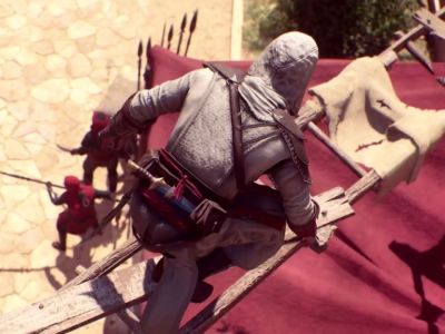 Basim Stealthily Maneuvering Past Guards Ac Mirage