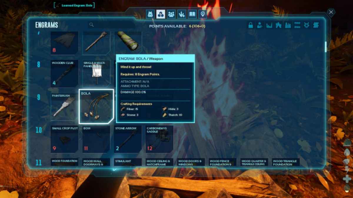 Бола в ковчеге Survival Ascend