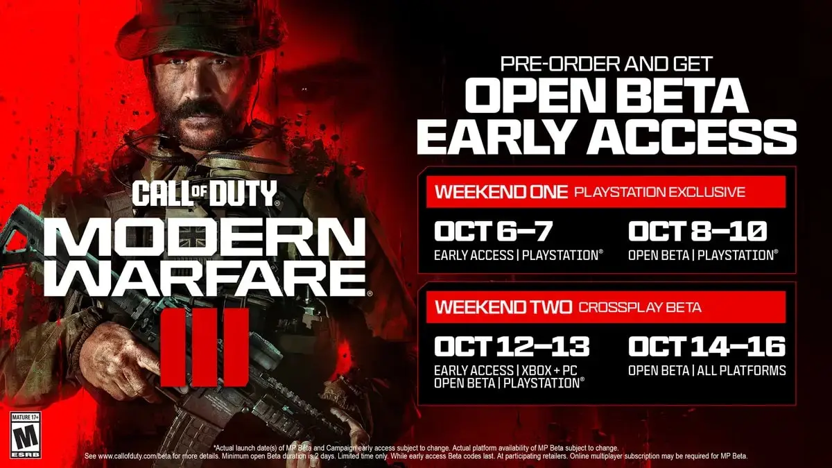 PC Invasion All MW3 beta release dates, times, and when you can play