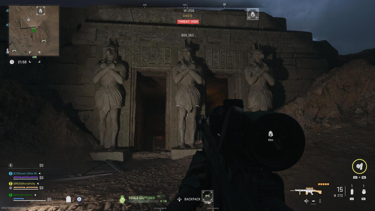 Вход в локацию Call Of Duty Operation Nightmare Pharaoh
