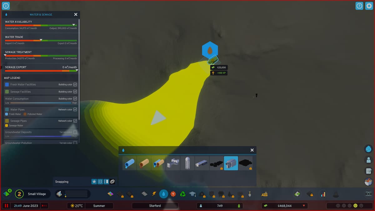 Cities Skylines II канализация