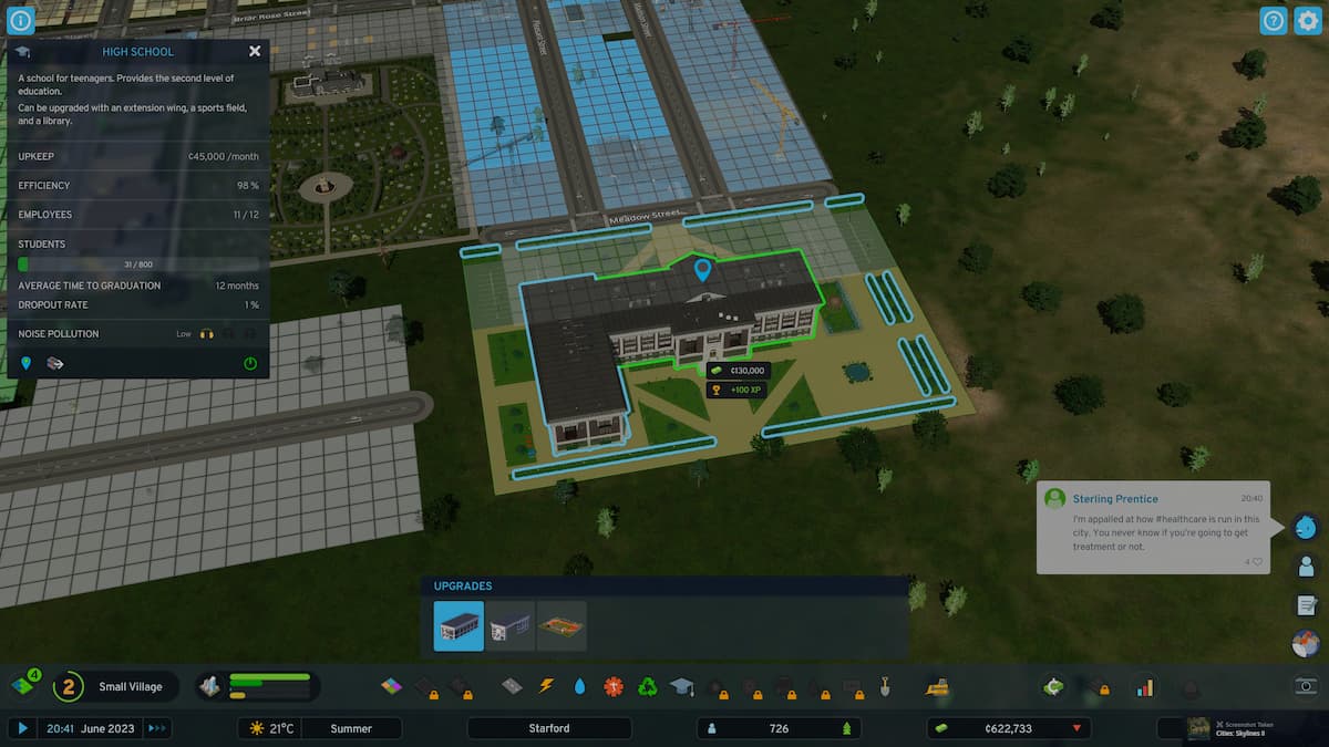 Модернизированное здание Cities Skylines II