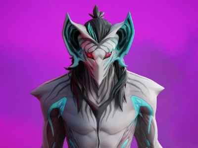 Fortnite Masked Vampire White Staring Menacingly