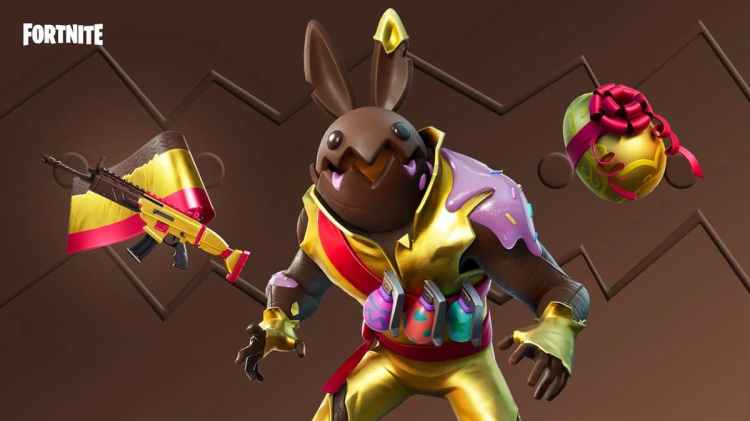 Fortnite Bun Bun Chocolate Easter Bunny Snack Smiling