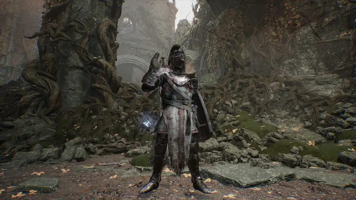 Hallowed Knight Waving In Lords Of The Fallen
