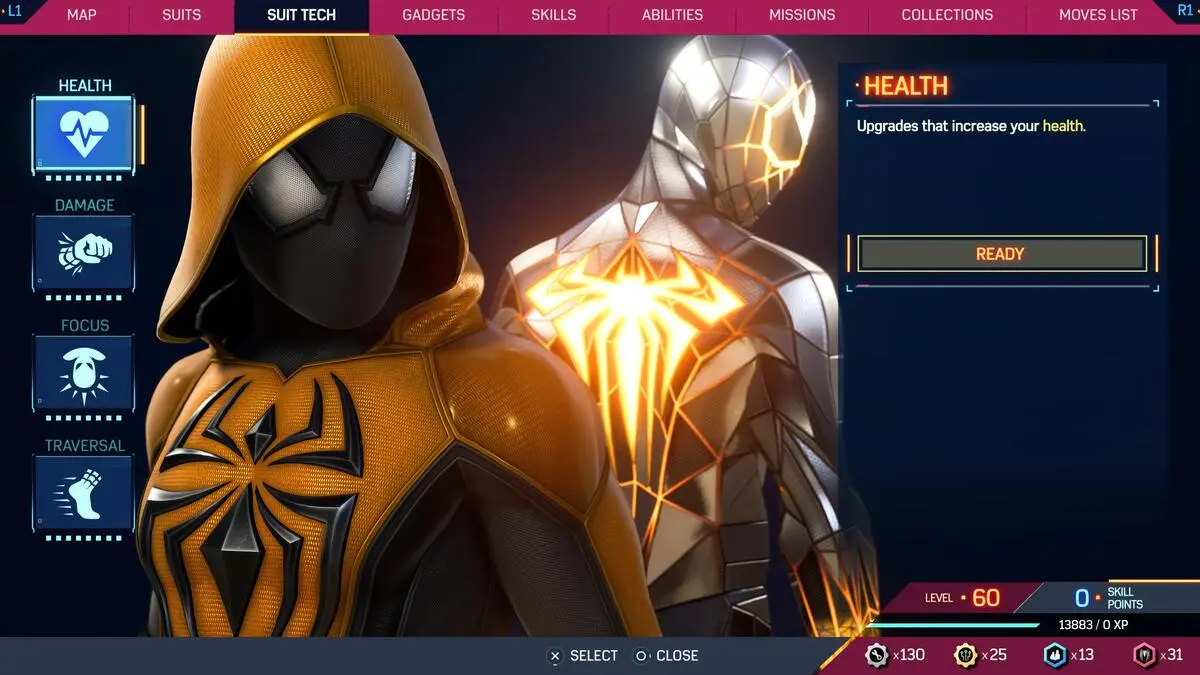 Marvel's Spider Man 2 Best Suit Tech Upgrades