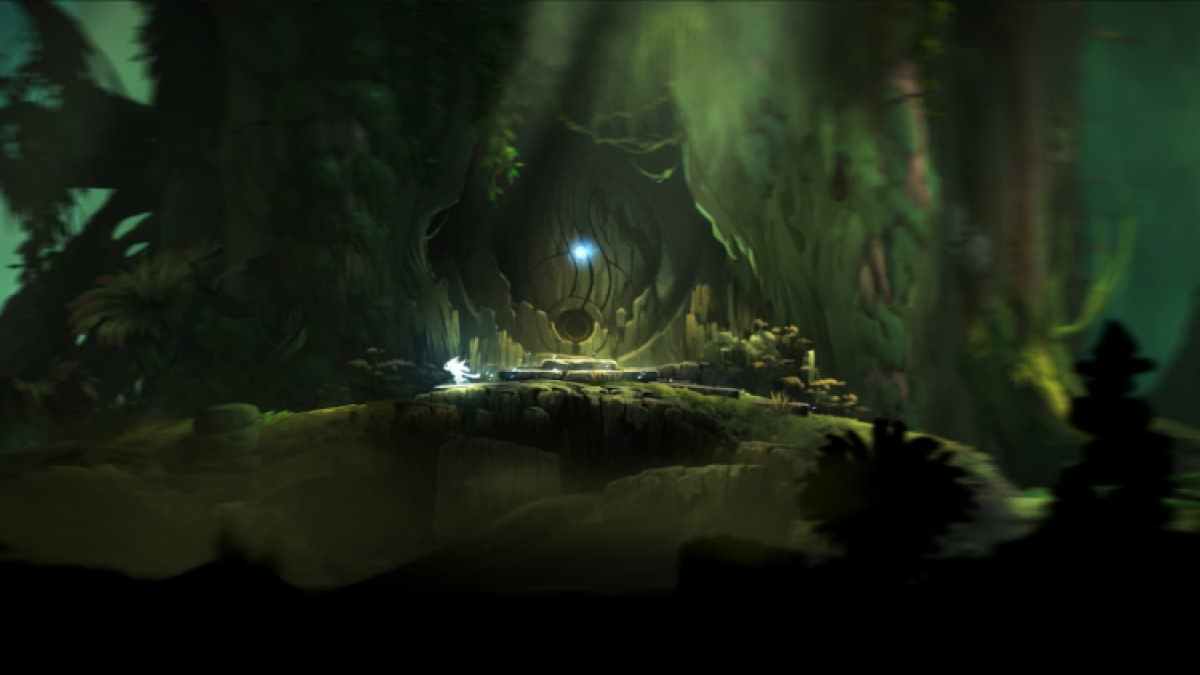 Ori And The Blind Forest Spirit Running To The Left