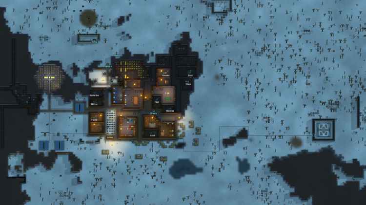 Rim World Settlement In Snow