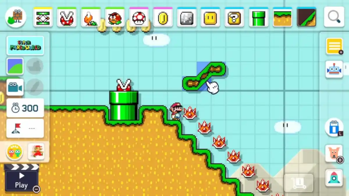 Super Mario Maker 2 Making A Line With Shells
