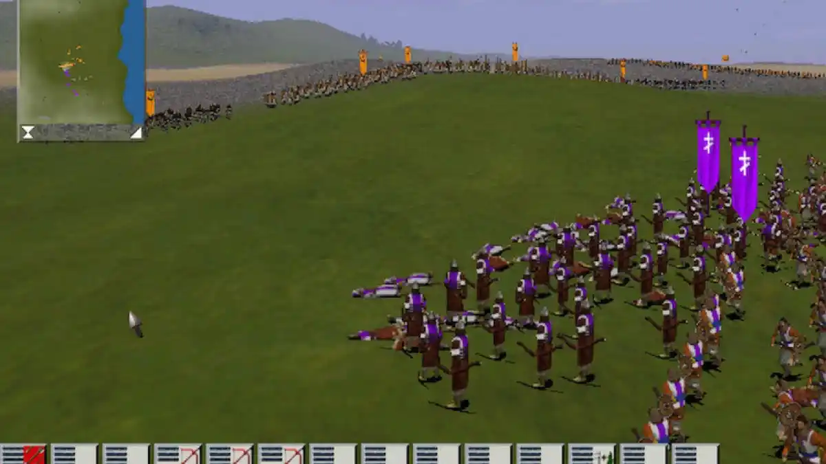 Total War Medieval Soldiers Lined Up For Battle