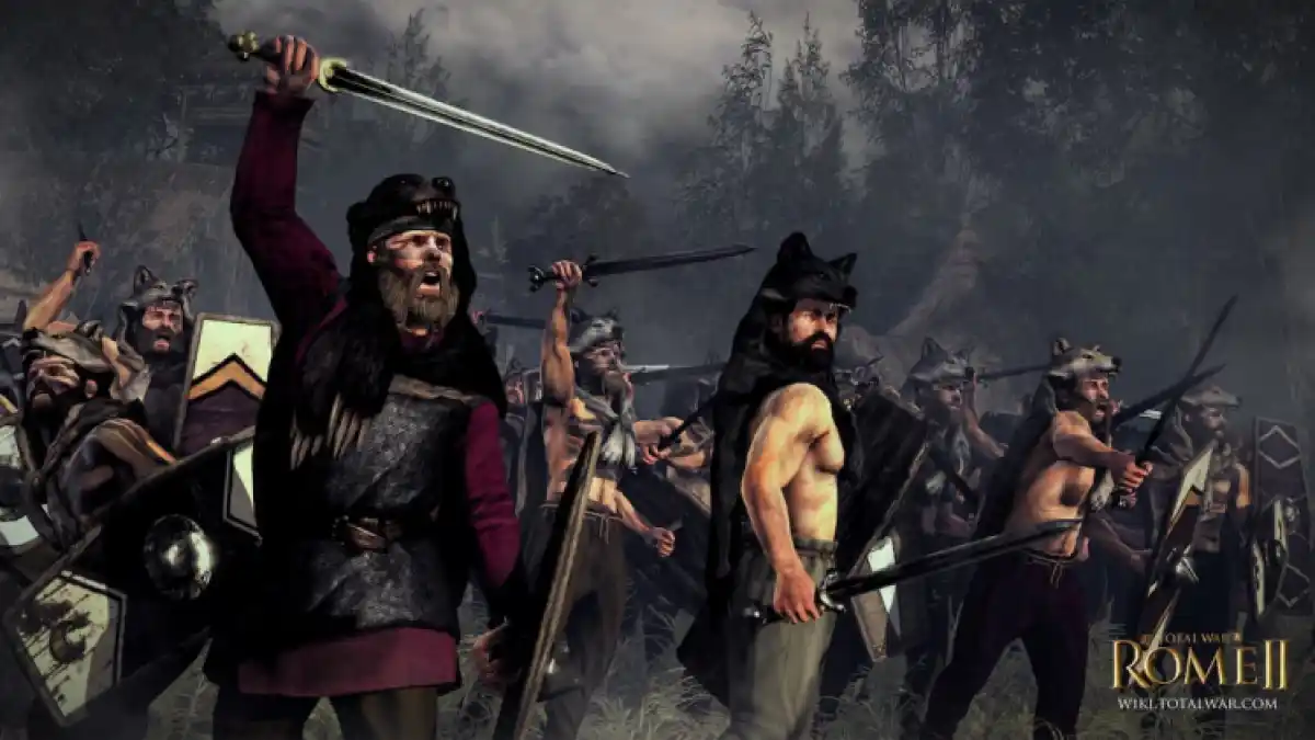 Total War Rome 2 Army Yelling And Ready For Combat