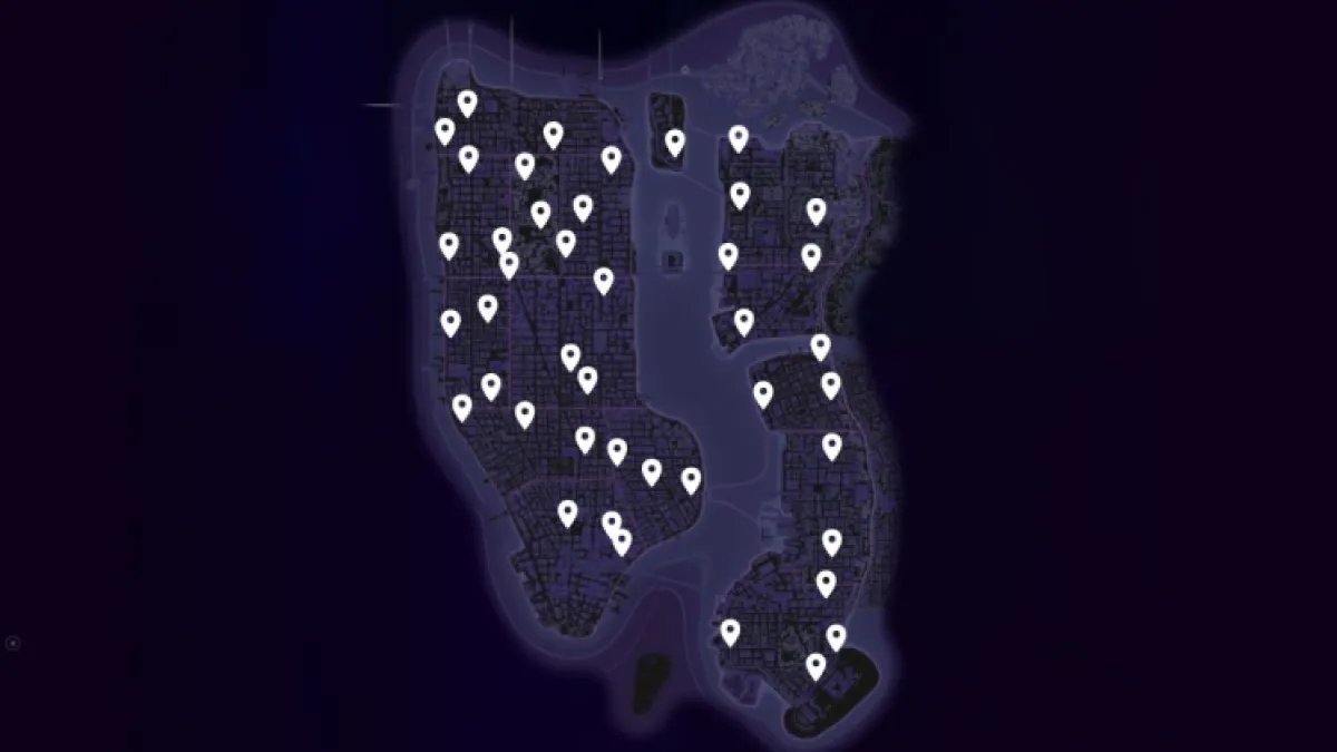 Все местоположения ботов-пауков на карте «Человек-паук 2»