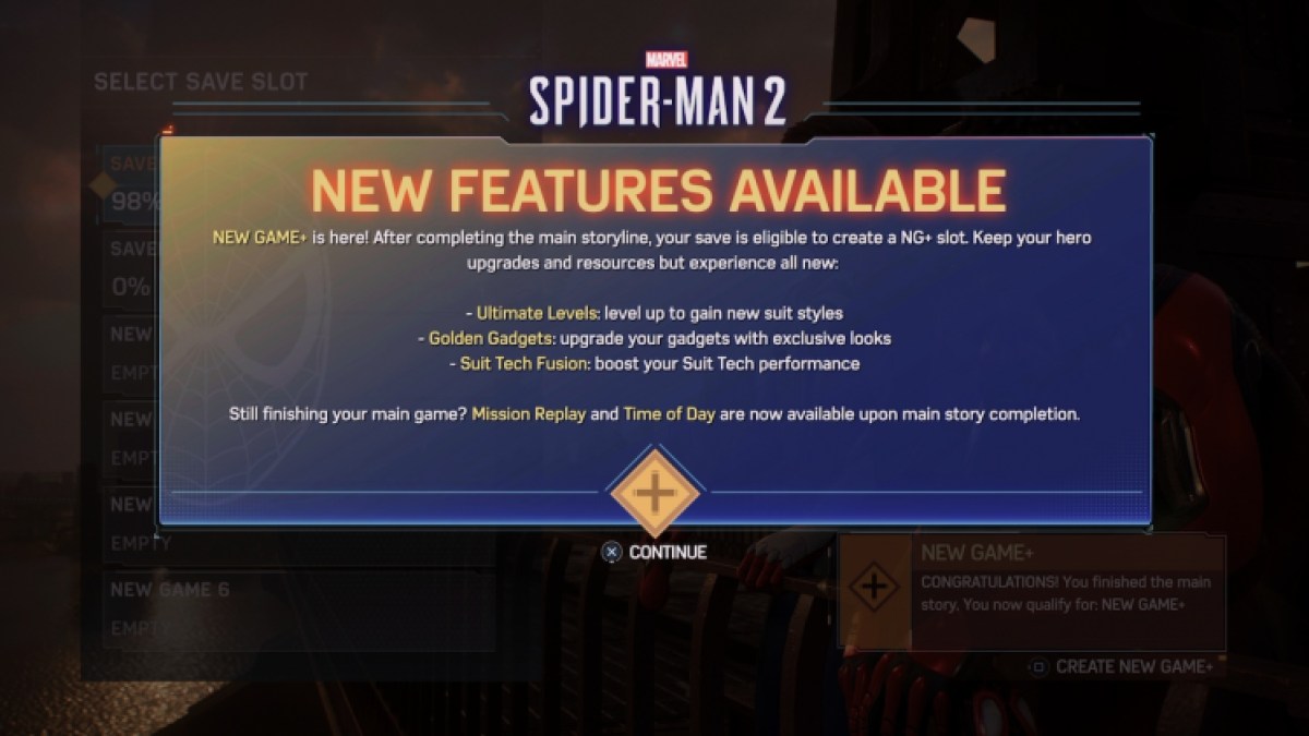 How To Start New Game Plus Spiderman 2