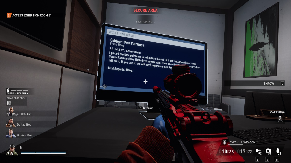 Как украсть картину Настоящей Ладетт в Payday 3