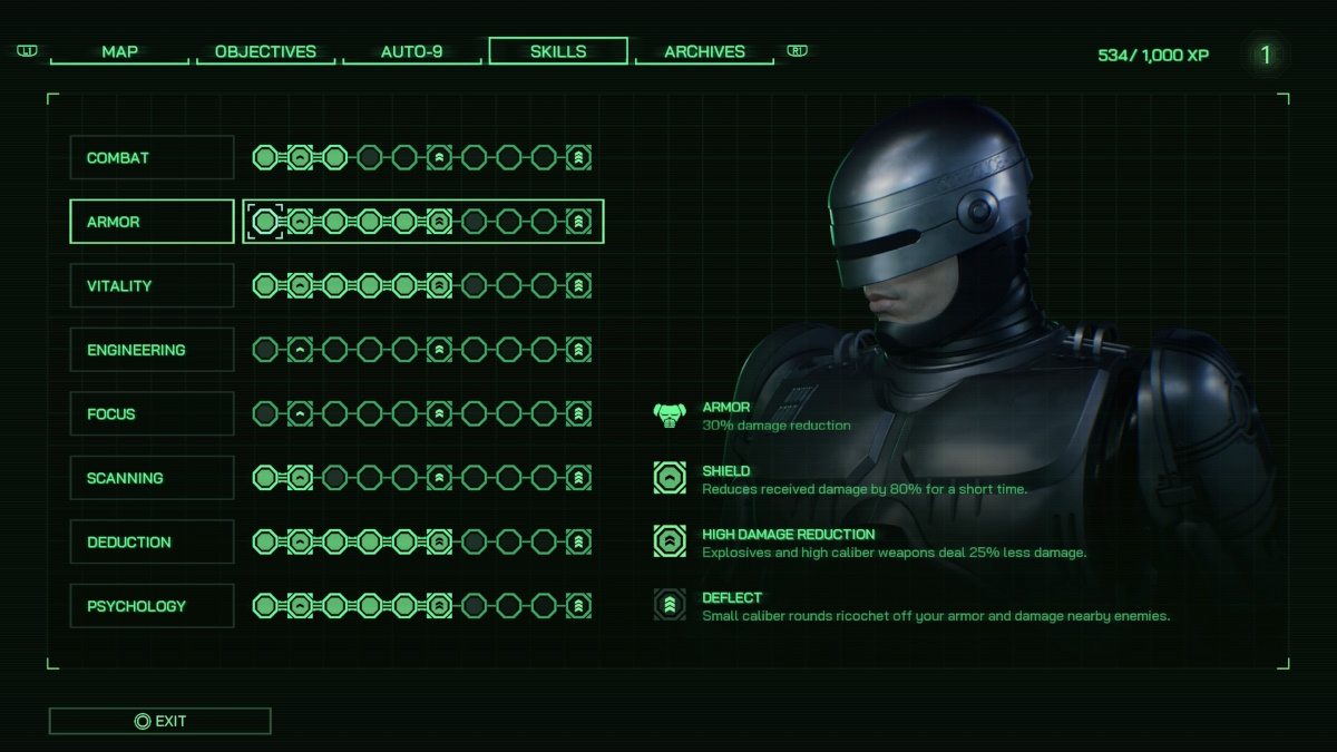 Лучшие навыки в Robocop: Rogue City