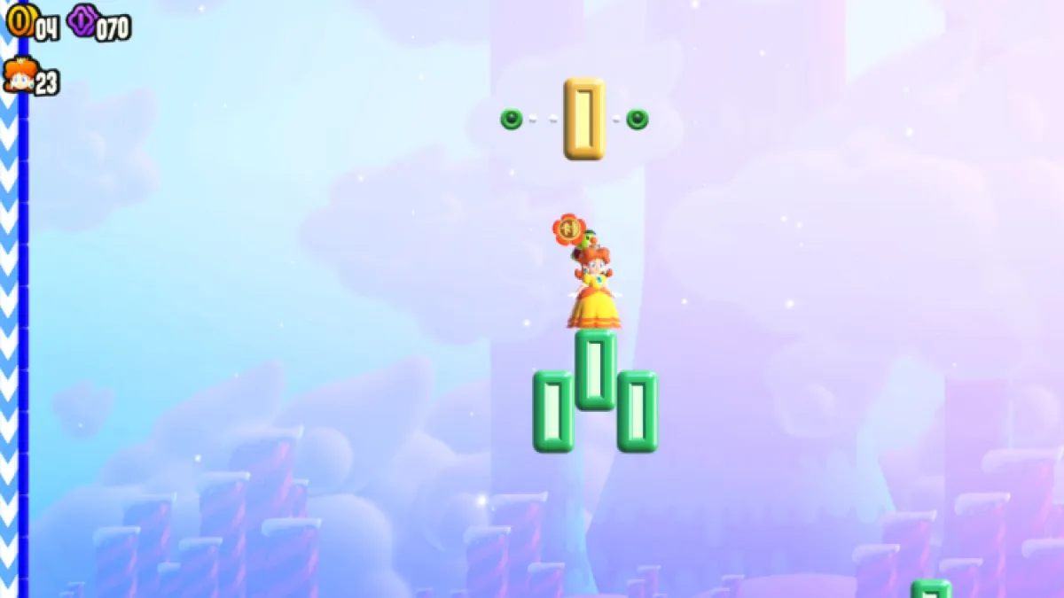 Блоки движения для прыжков через стену Super Mario Bros Wonder