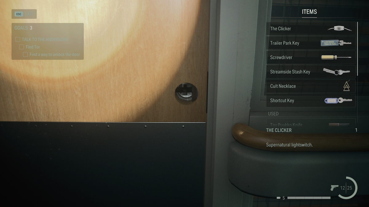 Where To Find The Doorknob In Alan Wake 2