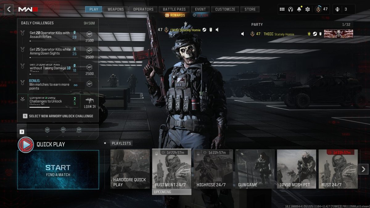 What is Rustment 24/7 in MW3