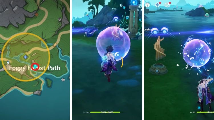 Genshin Impact Altar's Secret Bubble Puzzle 2 Solution