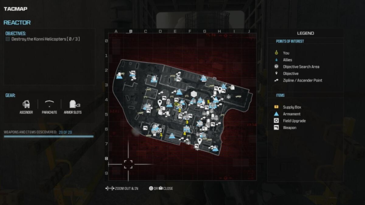 Modern Warfare 3 Reactor All Field Upgrade Locations