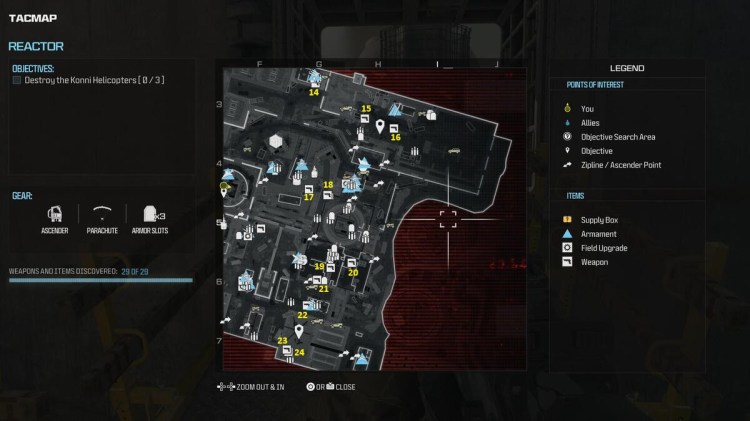 Modern Warfare 3 Reactor All Weapon Locations East