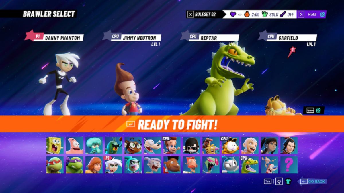 Боевой режим Nickelodeon All Star Brawl 2