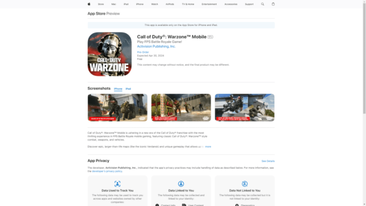 How to Preregister for Call of Duty Warzone Mobile