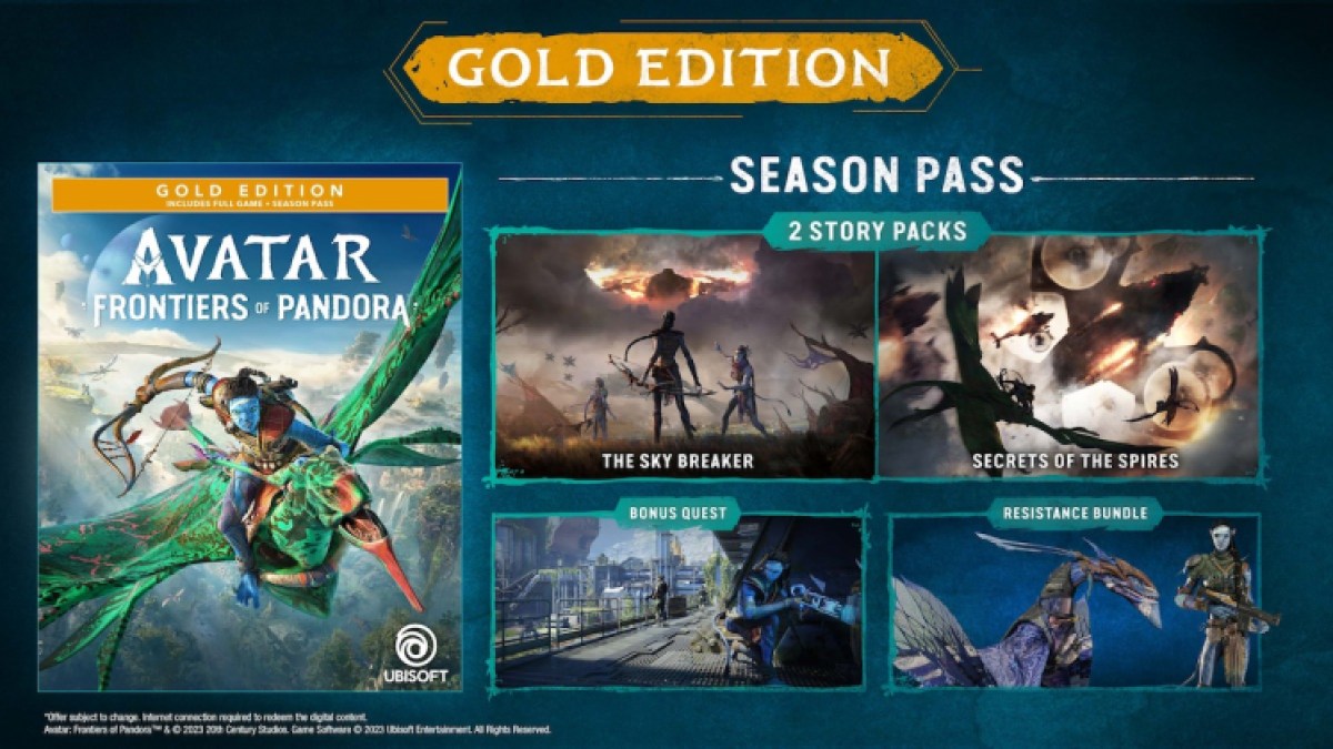 Avatar Frontiers Of Pandora Season Pass Explained Gold