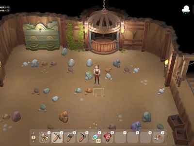 Inside Earth Mine In Coral Island