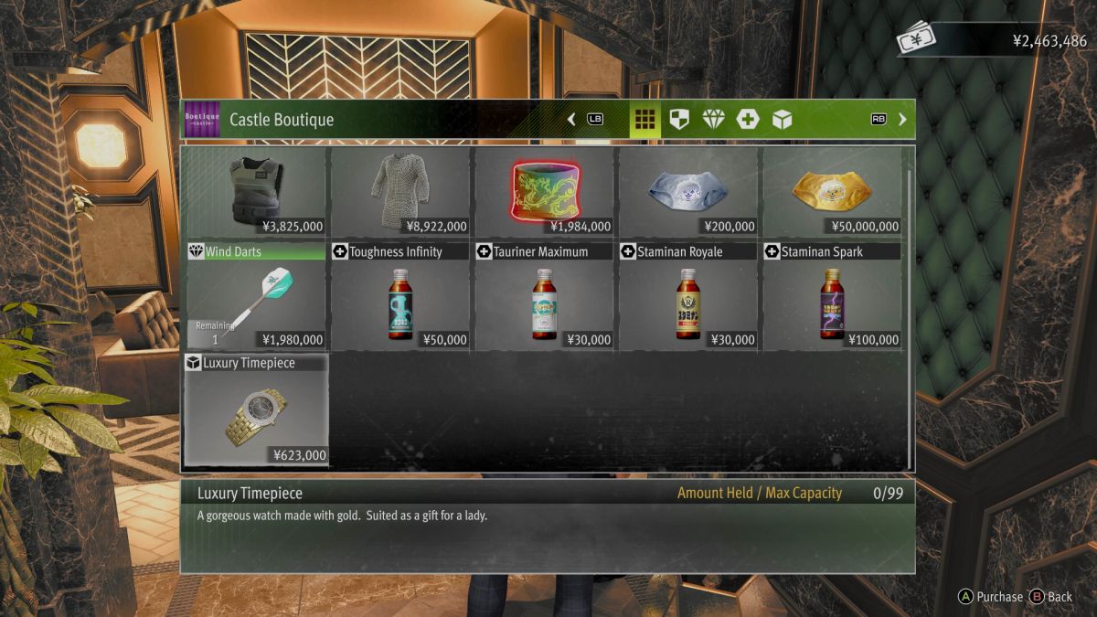 Роскошные часы Like A Dragon Gaiden включены в список товаров бутика