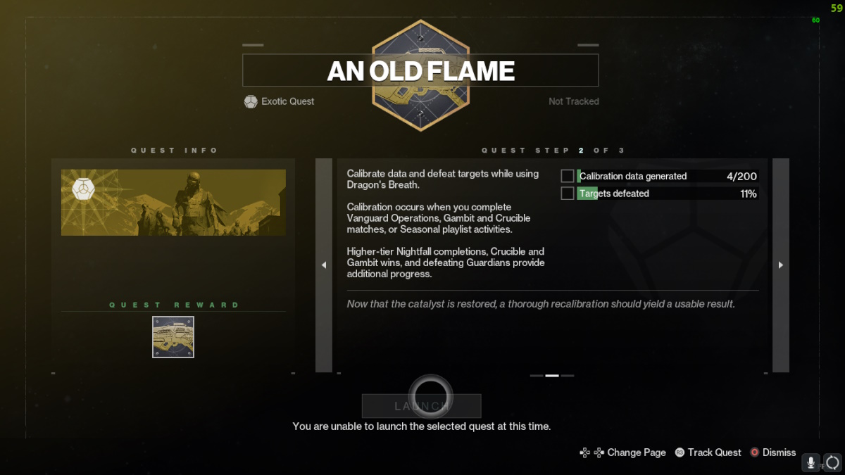 How to get and level up Dragon's Breath Exotic Catalyst in Destiny 2