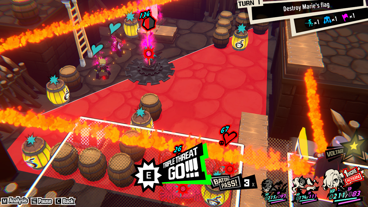 Persona 5 Tactica Haru Ryuji Fight 4