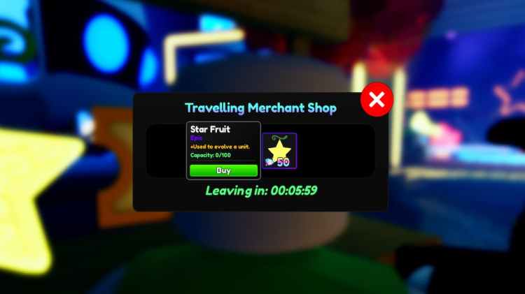 Star Fruit In Gold Shop In Anime Adventures