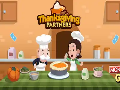 Thanksgiving Partners Event In Monopoly Go