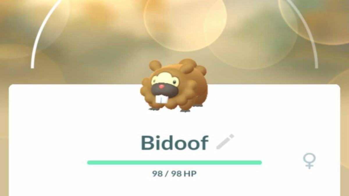 Bidoof In Pokemon Go