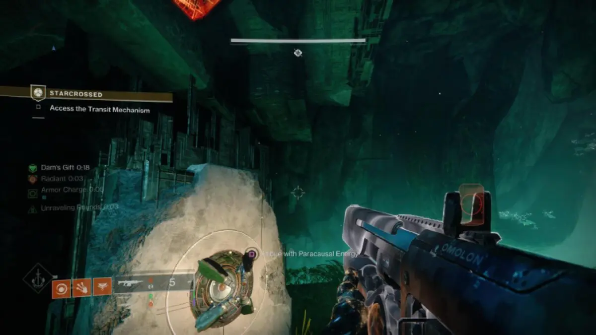 Destiny 2 Starcrossed Imbue With Paracausal Energy In A Cave