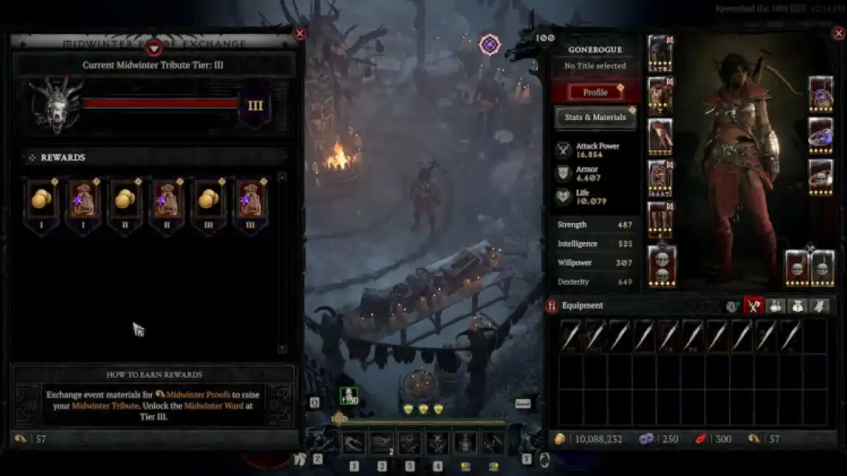 Diablo 4 Midwinter Square Tier Upgrade